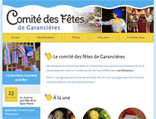 Tablet Screenshot of garancieres-en-fete.com